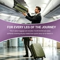 thumbnail image 3 of Nicetravel 4-Piece Hardside Luggage Set,Lightweight suitcase with TSA Locks & Double Spinner Wheels, Green, 3 of 5