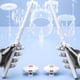 thumbnail image 3 of Set Batería Electrónica Tambrina Virtual Aire Pastillas Tambor Conjunto Portátil, 3 of 9