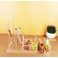 thumbnail image 4 of EXPUTRAN Clear Desk Organizer 4-Piece Desk Kit + Free Complimentary Ruler, Desktop Organization, 4 of 5