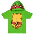 thumbnail image 3 of Nickelodeon Teenage Mutant Ninja Turtles Boys Character Costume 2-Piece Set, Short Sleeve Hoodie Tshirt & Shorts 2-Pack Bundle Set for Toddlers (Sizes 4-12), 3 of 5