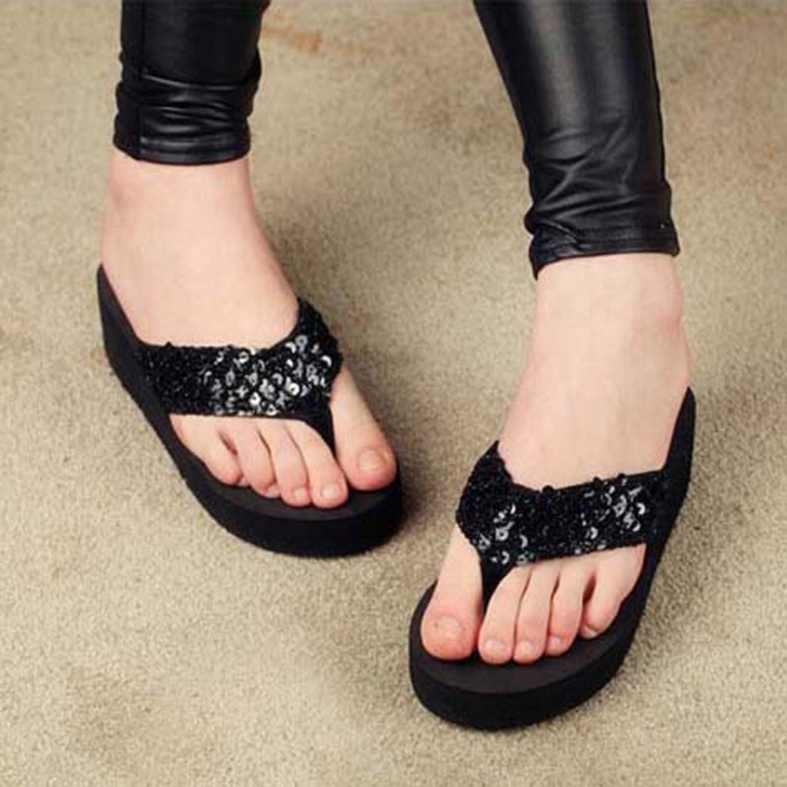 Poging Verbinding verbroken Zaailing Yoslce Sandal,Summer New Cool Slippers Women'S Large Herringbone Women Shoes  - Walmart.com