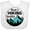 AA-White, variant on Inktastic Mom's Hiking Buddy with Mountains and Trees Boys or Girls Baby Bib
