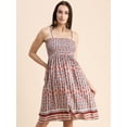 thumbnail image 5 of Moomaya Womens Viscose Rayon Co-Ord Set, Printed Dress With Shrug, 5 of 8