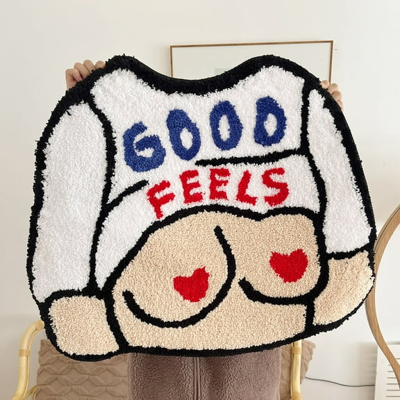 Breast Good Feel Tufted Rug Sofa Bath Mat Entrance Small Rug for Bedroom Comfortable AlfombraCarpet Non Slip Absorbent Foot Mat