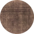 thumbnail image 1 of Ahgly Company Indoor Round Oriental Brown Industrial Area Rugs, 8' Round, 1 of 4