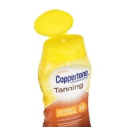 Coppertone Tanning Sunscreen Lotion, SPF 15 Broad Spectrum Sunscreen, 8 Fl Oz