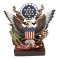 thumbnail image 2 of American Great Seal Bald Eagle Olive Branch Arrows Pluribus Unum Desktop Plaque, 2 of 9