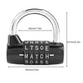 thumbnail image 4 of Qiilu Security Code Lock,5 Dial Digit Code Combination Padlock Travel Suitcase Gym Locker Security Password Lock,Padlock, 4 of 8