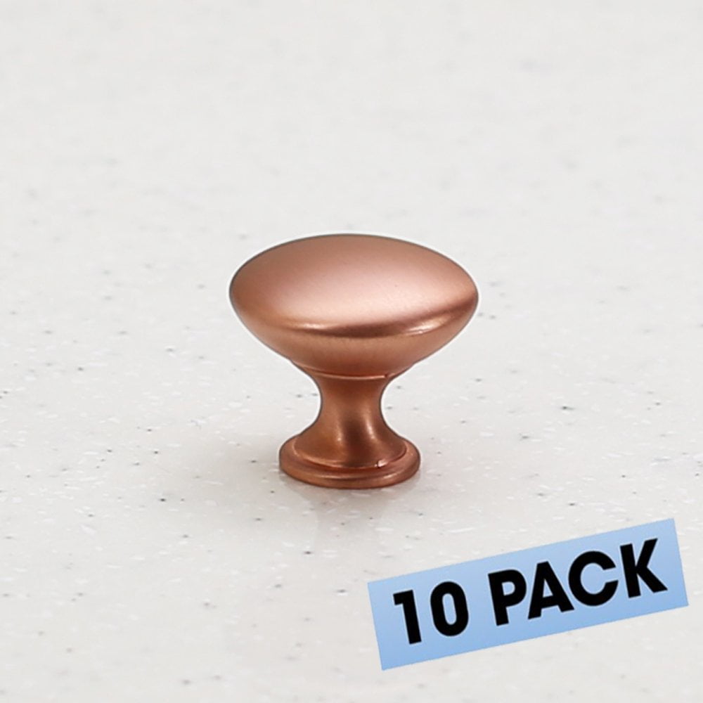 Satin Copper Hardware 11/4? Round Mushroom Modern Basic Knob