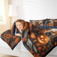 thumbnail image 4 of Homewish Cartoon Highland Cow Bedding Comforter Set, Halloween Theme Twin Comforter Sets, Pumpkin Lantern Scarecrow Bedding Set, Ultra Soft Home Decor, 4 of 8