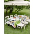 thumbnail image 3 of Outdoor Tablecloth with Umbrella Hole and Zipper, Green Easter Rectangle Table Cloth 60x84 Inch Waterproof Tablecloth, Eggs Gnomes Bunny Elegant Farmhouse Picnic Table Cover for Patio Camping, 3 of 7