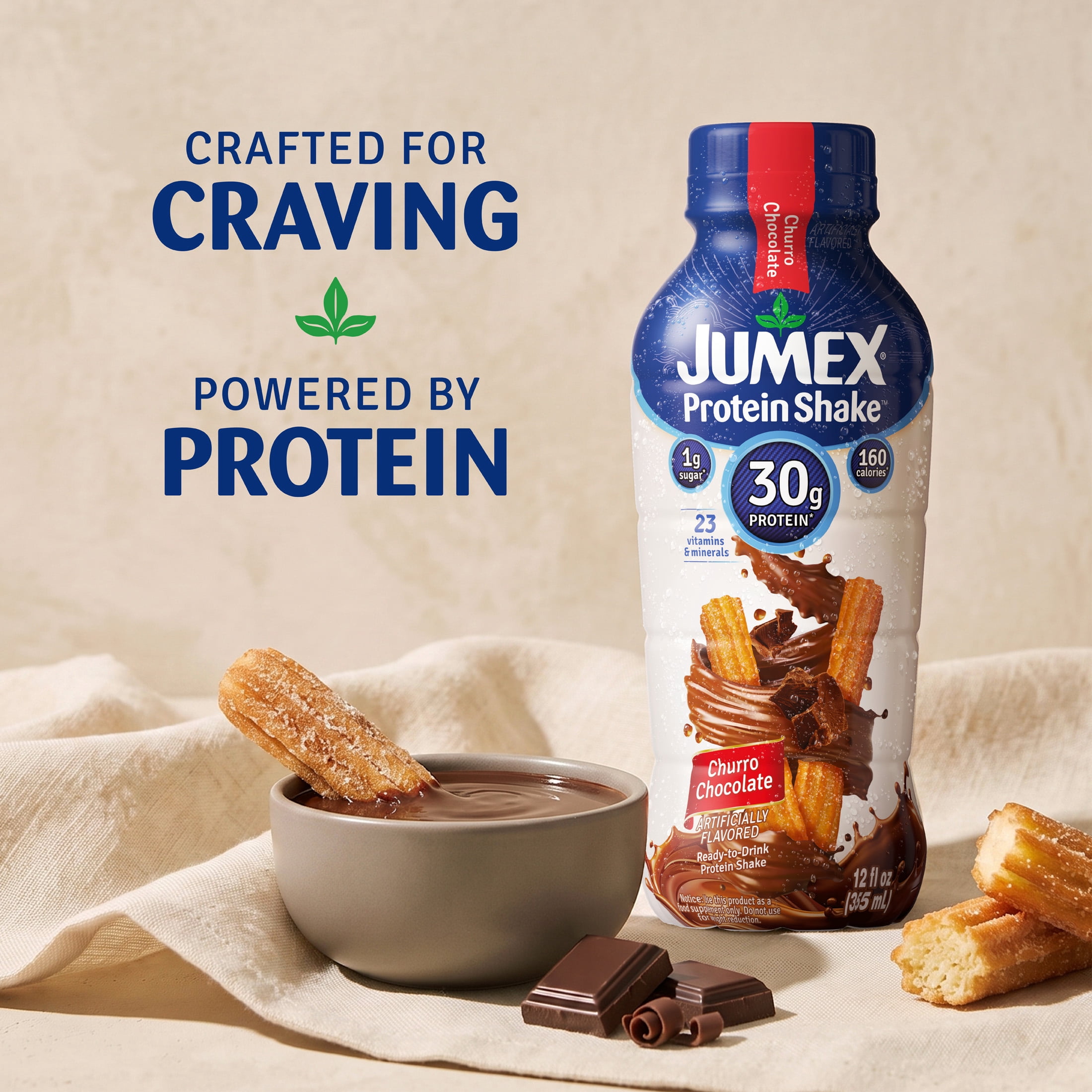 Jumex Protein Shake Churro Chocolate, 30g Protein, 12 fl oz, 4 Pack