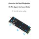 thumbnail image 5 of Kuymtek M.2 2280 SSD Disipador de calor Unidad de estado sólido Cooler Vest Thermal Pad (Negro), 5 of 7