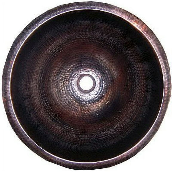 Hammered Round Bathroom Copper Sink