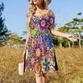 thumbnail image 4 of Vestido Rockin Lobster de manga corta, vestido de fiesta de lujo para mujer, vestido largo, vestidos de estilo coreano, 4 of 7
