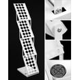 thumbnail image 4 of QWORK Foldable Brochure Display Stand, Magazine Brochure Display Rack Stand, 4 Pocket Literature CatalogTradeshow Display Stand, for Office Store and Exhibition Trade Show (White), 4 of 8