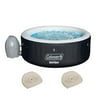 Coleman SaluSpa 4 Person Inflatable Outdoor Hot Tub & 2 Seat Accessory