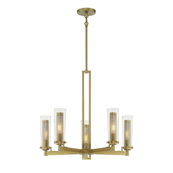 2185-695-Minka Lavery-Emmerham - 5 Light Chandelier-23.75 Inches Tall and 26 Inches Wide -Traditional Installation