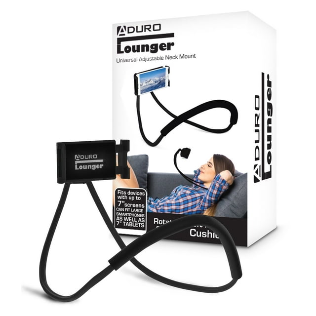 Aduro Lounger Universal MultiPurpose/ Neck Phone Mount Black