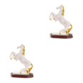 thumbnail image 1 of Billuyoard Horse Statue Resin Figurine Living Room Decor Accs Birthday Artwork Desktop, 1 of 1