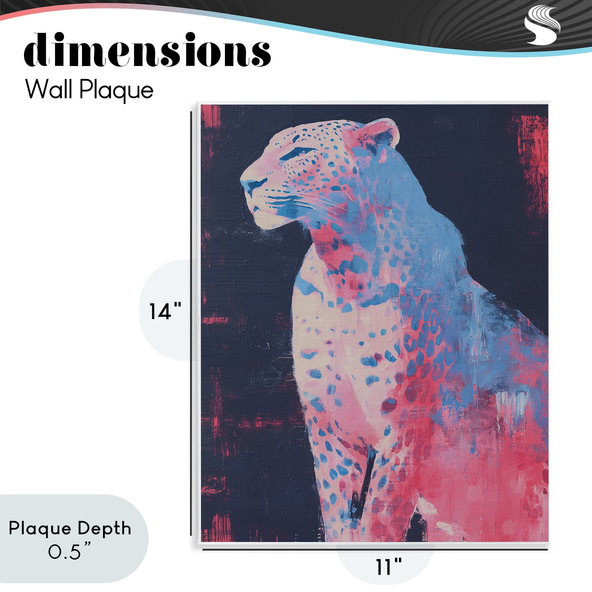 Stupell Industries Predator Pride Leopard Wall Plaque Art, design by Svetlana Aleynikova