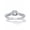 Platinum-Plated Sterling Silver, variant on Round Created White Sapphire 3-Stone Promise Ring 1.45 TCW in 18k Gold-plated Sterling Silver