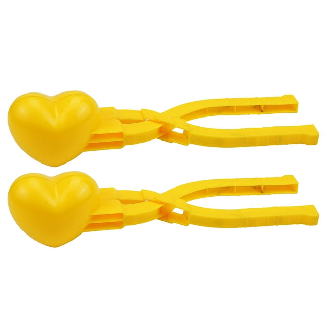 Lot de 2 Moules à Boules de Neige en Forme de Cœur pour Enfants, Jouets d'Extérieur
