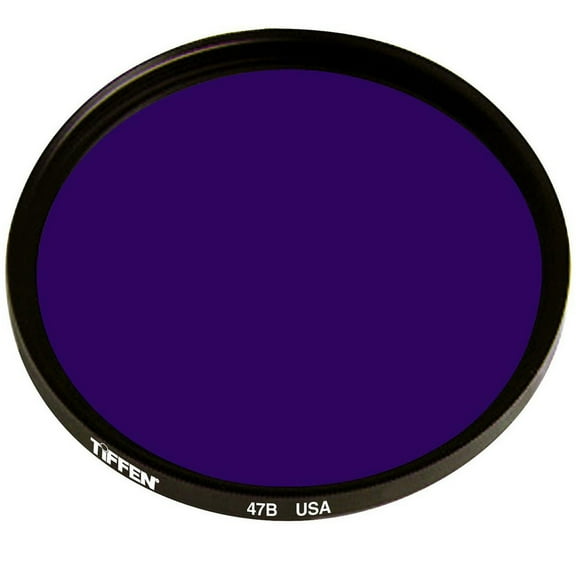 Tiffen 58mm #47 Glass Filter - Dark Blue