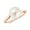 Rose Gold, variant on Solitaire Akoya Pearl Ring for Women in 925 Sterling Silver/ White Gold Plated | Twisted June Birthstone Jewelry Gift for Her | Birthday | Wedding| Anniversary| Engagement, 10MM, Ring Size: 9