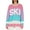 Purple, variant on Women's Oversized Color Block Ski Print Sweater Trendy Fall Crew Neck Long Sleeve Pullover Knit Tops