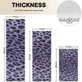 thumbnail image 4 of Leopard Pattern Purple Kitchen Rugs Sets Of 3,Kitchen Runner Rugs Non Skid Washable,Decorative Kitchen Floor Mats for Kitchen,Sink,Laundry,17"x30"+ 17"x47" + 17"x59", 4 of 6