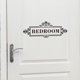 thumbnail image 4 of Moyic Adhesivo para puerta, bienvenida, baño, dormitorio, inodoro, calcomanía de pared, papel tapiz autoadhesivo, decoración elegante de moda DIY Decoración del hogar Moyic HA078704-00, 4 of 6