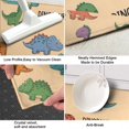 thumbnail image 3 of Beige Dinosaur Text Pattern Kitchen Rug Mat,Kitchen Runner Rugs Non Skid Washable,Decorative Kitchen Floor Mats for Kitchen,Sink,Laundry,17"X47", 3 of 5