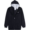thumbnail image 4 of Champion Big and Tall Hoodies for Men, Men's Fleece Heavyweight Full Zip Hoodie Black, 4 of 7