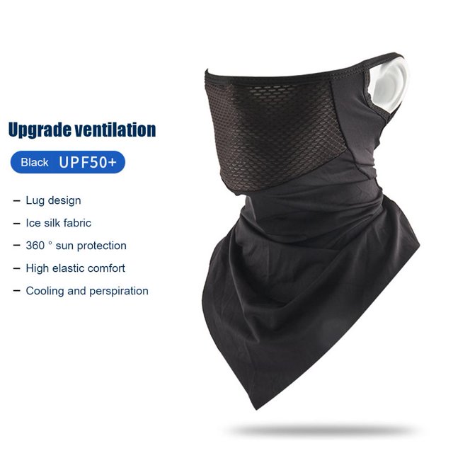 Pañuelo de verano Transpirable Correr Ciclismo Deportes Cara Cuello Bufandas Negro Ndcxsfigh Accesorios para bicicletas