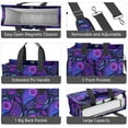thumbnail image 4 of Paisley Canvas Tote Bag for Women with Compartments, Large Cute Boho Teacher Student Shoulder Bag Nurse Purses Crossbody Bags Work Laptop Book Bag Satchels Handbags, 4 of 6