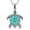OceanicCreature 2, variant on 925 Sterling Silver Opal Necklace for Women Oceanic Creature Design Collection Dolphin/Sea turtles/Jellyfish/Octopus/Seahorses/Mermaids