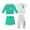 Green/ Grey, variant on Disney Clothes Baby Boys 4-Piece Set – Mickey Mouse Outfit Set with Pullover, Tee, Shorts & Pants (Green/Grey) – 12M