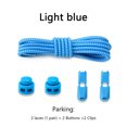 thumbnail image 1 of Lacets Ronds de Sport Sans Attaches, Dégagement Rapide, Verrouillage à Ressort Réglable, Lacets Élastiques, Accessoires de Chaussures pour Enfants et Adultes, Bleu Clair, 1 of 6