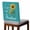 green, variant on Teal Sunshine Sunflower Chair Back Cover for Dining Room, Pastoral Bees Farmhouse Floral Removable Kitchen Chair Slipcovers, Washable Seat Protector for Restaurant Party Banquet Wedding Décor