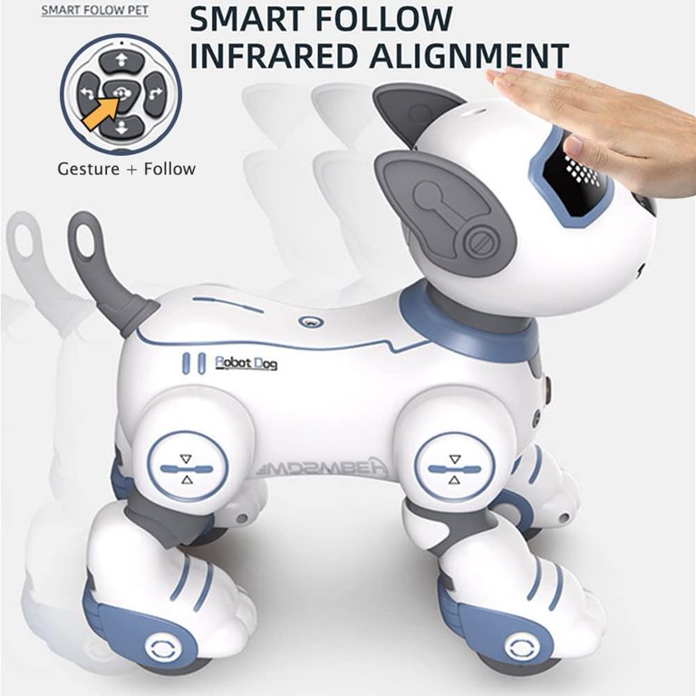 Remote Control Robot Dog Toy for Kids, Programmable Robotic Puppy