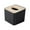 Black, variant on Btomtd Wood Tissue Box Cover Living Room Dining Room Home Storage Plastic Resisted to Damp and Wear Tissue Box Holder, White
