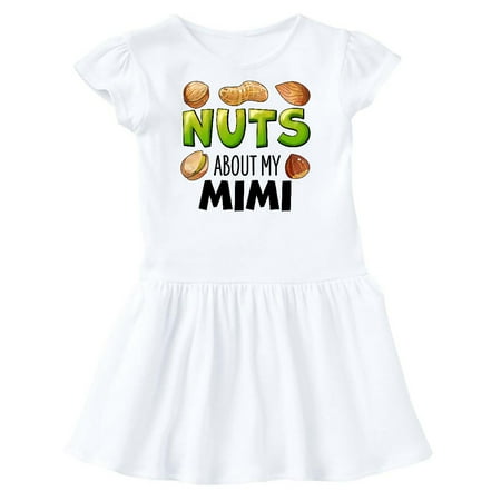 

Inktastic Nuts About My Mimi Peanut Almond Pistachio Gift Toddler Girl Dress