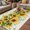 Yellow, variant on Outdoor Rug for Patio 4'x6',Kitchen Italian Chef Non-Slip Area Rugs Washable Carpet Indoor Rug,Farmhouse Pizza Black White Check Non-shedding Floor Mats for Porch Living Room Deck
