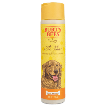 Burt's Bees For Pets Natural Oatmeal Conditioner Colloidal Oat Flour & Honey for Dogs 10 oz.