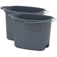 thumbnail image 1 of Superio Plastic Mop Bucket, Grey, 16 Liter (2 Pack), 1 of 5