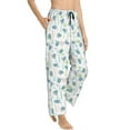 thumbnail image 2 of Naloa Sea Turtle Print Women’s Ultra-Soft Comfy Pajama Lounge Pants with Pockets & Drawstring, 2 of 8