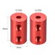 thumbnail image 3 of Acoplamiento de eje 3.17mm a 3.17mm Bore L20xD12 Conector rígido flexible de rueda de motor robot rojo, 3 of 3