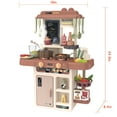 thumbnail image 4 of JUGAAD LIFE Play Kitchen Set for Kids 25Inch Kids Play Kitchen with Realistic Lights and Sounds Simulation of Spray 42Pcs Toy Kitchen Set for Toddlers Girls Boys Gift, 4 of 7