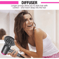 thumbnail image 3 of CONFU Lightweight Ionic Hair Dryer, Portable Lightweight Blow Dryer with 3 Heat Settings & Infinity Speed, 3 of 10